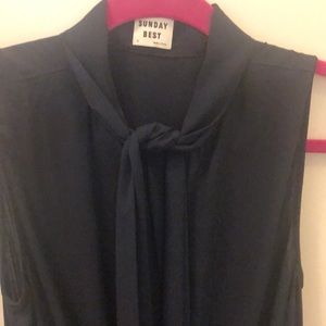 Sunday Best Navy Midi Dress